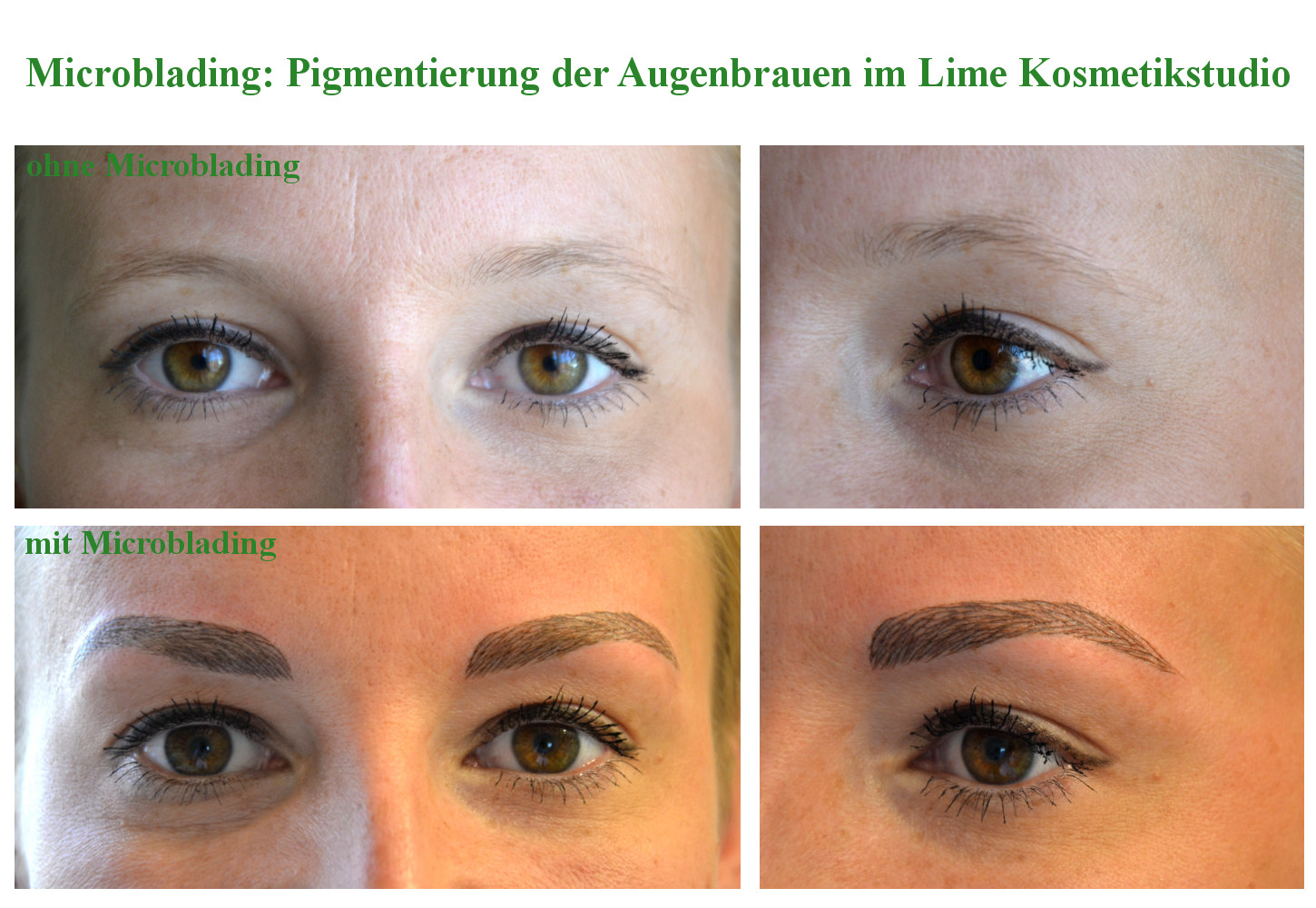 Microblading Berlin die Pigmentierung der Augenbrauen!
